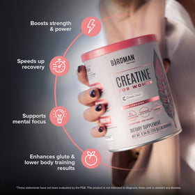 BIRDMAN Créatine Monohydrate pour Femmes 381g en poudre