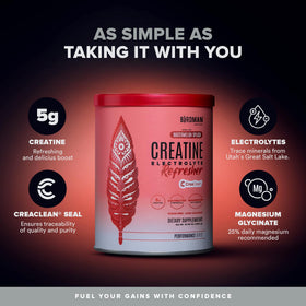BIRDMAN Creatine Refresher poudre dans un verre