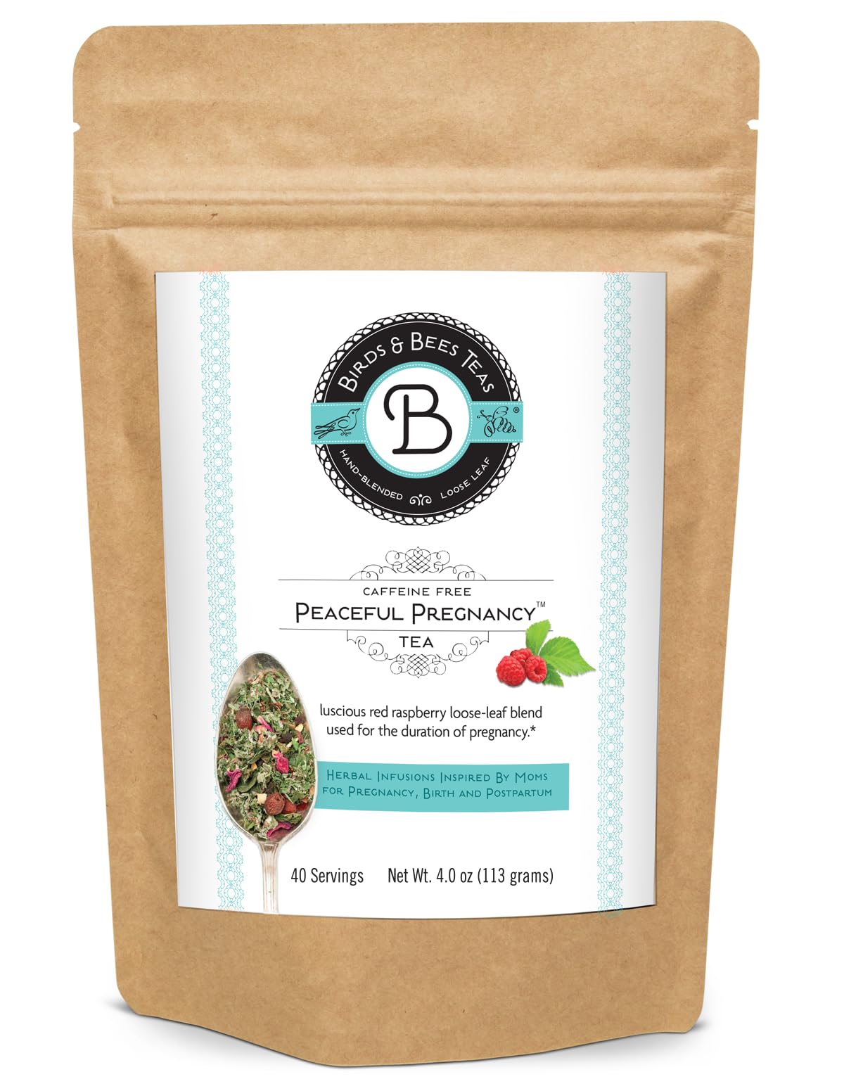 BIRDS AND BEES TEAS Infusion de grossesse apaisante 50g vue de face