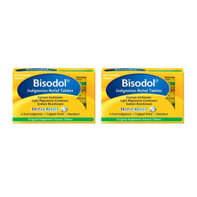 Bisodol Comprimés Anti-Indigestion 100 unités - Boîte vue de face