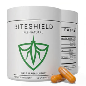 BITESHIELD 60 capsules anti-moustiques vue de face
