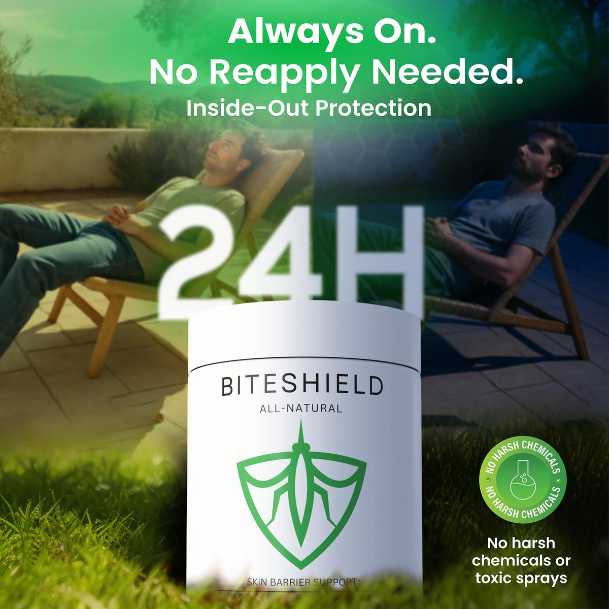 BITESHIELD complément alimentaire avec étiquette détaillée