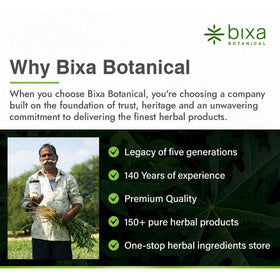 bixa BOTANICAL Capsules de Safed Musli 60 comprimés prise d'un côté
