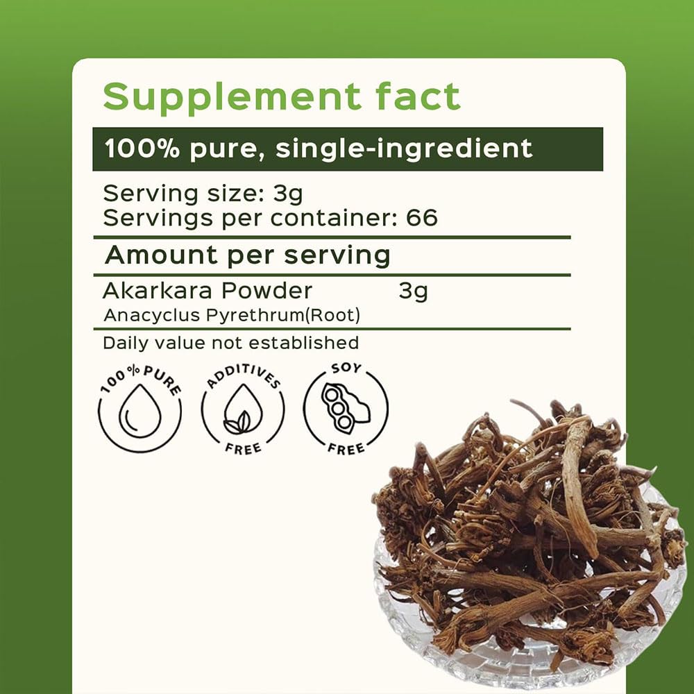 bixa BOTANICAL Poudre de Racine de Pellitory Pure 249g en utilisation dans un smoothie