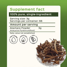 bixa BOTANICAL Poudre de Racine de Pellitory Pure 249g en utilisation dans un smoothie