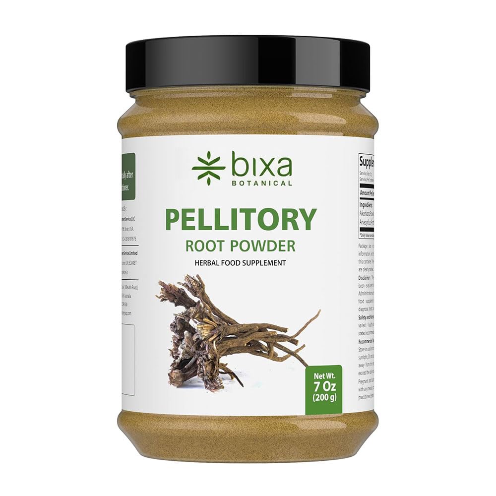 bixa BOTANICAL Poudre de Racine de Pellitory Pure 249g vue de face