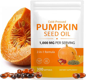 BKKTfBWK Huile de Graines de Citrouille 1000mg gélules avant
