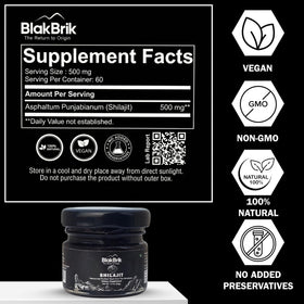 BlakBrik Shilajit dans un environnement naturel