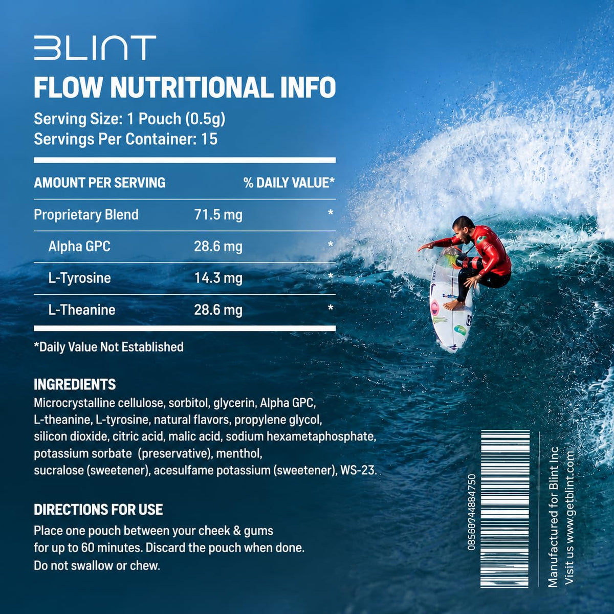 BLINT Flow Poches Nootropiques en situation sur un bureau
