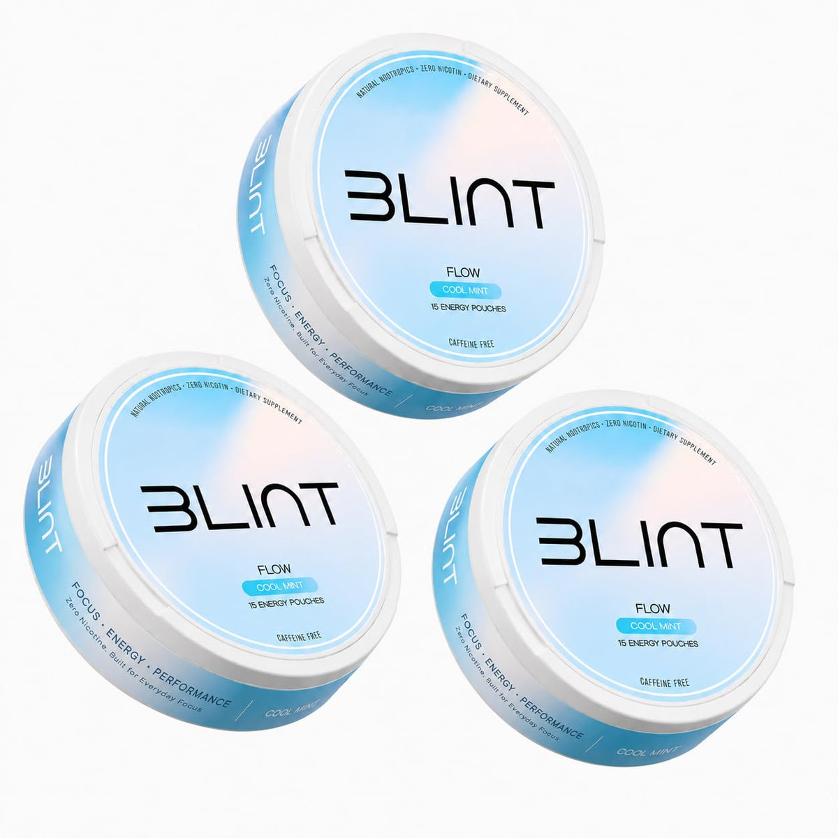 BLINT Flow sachets nootropiques menthe fraîche vue avant