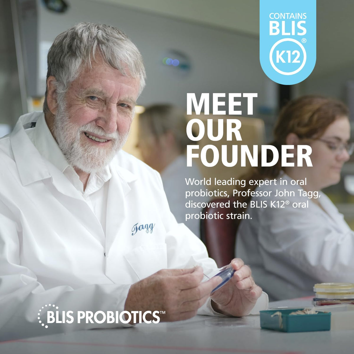 BLIS UltraBLIS Probiotiques K12 pastilles menthe avec ingrédients naturels