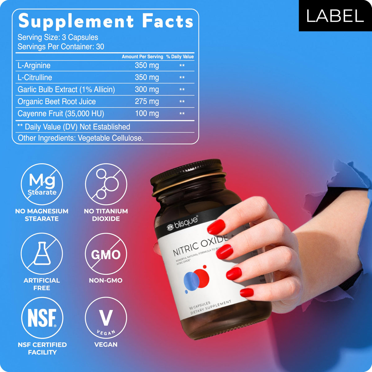 Blisque complément alimentaire naturel 90 capsules sur table