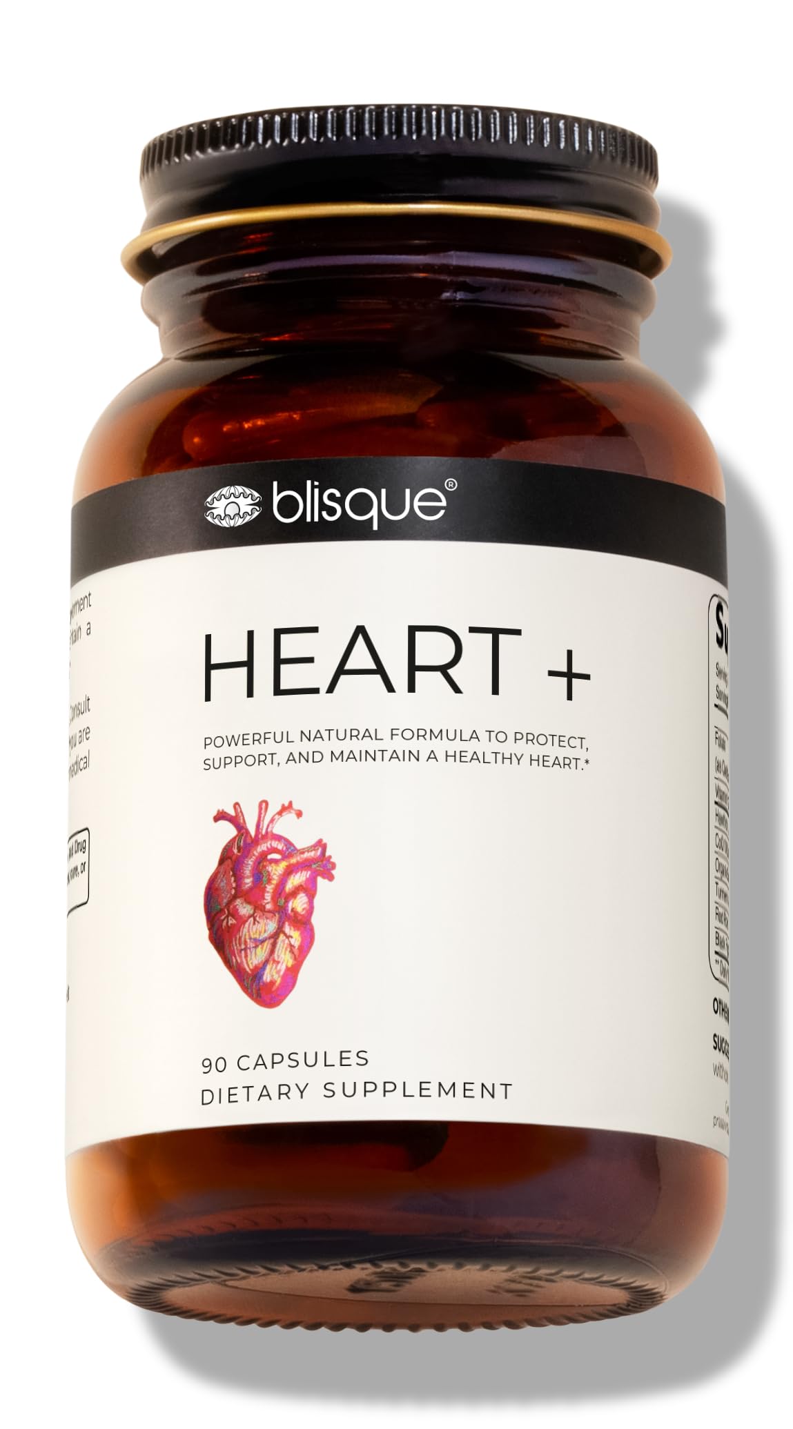 Blisque HEART + 90 capsules vue avant de l'emballage