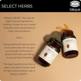 Blisque HEART + capsules sur une table en bois