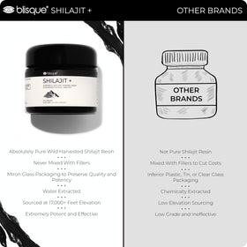 Blisque Résine de Shilajit Himalayen Pur 30g échantillon