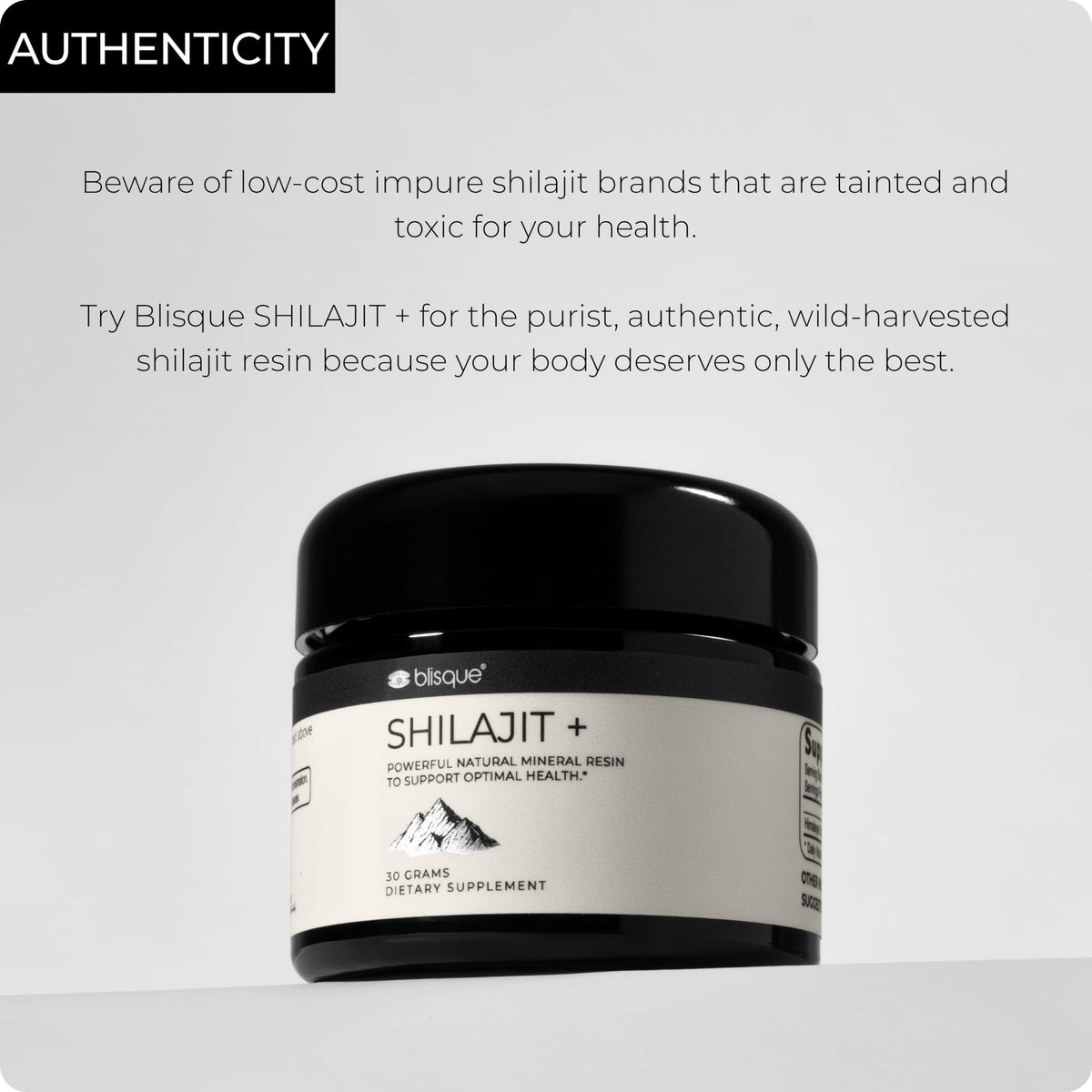 Blisque Résine de Shilajit Himalayen Pur 30g texture