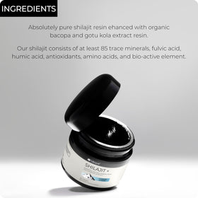 Blisque Résine de Shilajit Himalayen Pur 60g avec cuillère de dosage