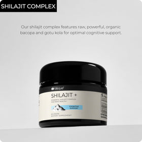 Blisque Résine de Shilajit Himalayen Pur 60g sur un fond neutre
