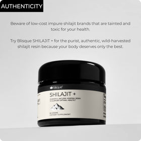 Blisque Shilajit Pur résine himalayenne 60g détails de la texture
