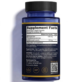 Blissta PainBloc 1200mg PEA, vue rapprochée des capsules