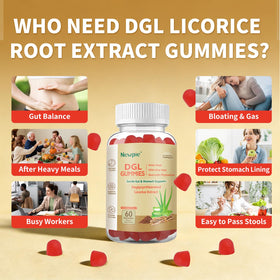 Blltzzz Gummies DGL, informations nutritionnelles sur l'étiquette