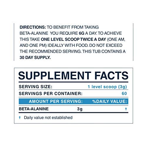 Blonyx Beta-Alanine 240g en utilisation avec des haltères
