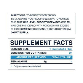 Blonyx Beta-Alanine 240g en utilisation avec des haltères