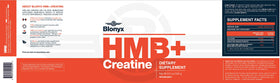 Blonyx HMB + Créatine sur une table avec équipement de sport