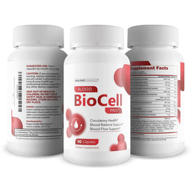 Blood BioCell Pro 60 capsules sur une table
