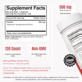 Bloofah Lycopène 500mg capsules avec emballage