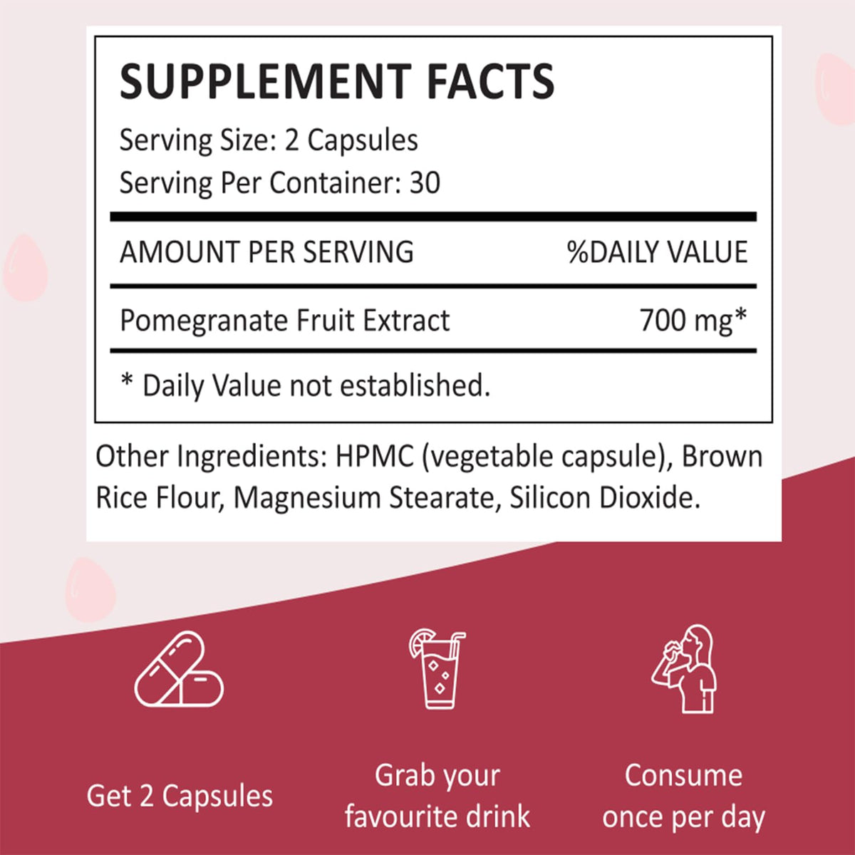 Bloomin Gummies Extrait de Grenade avec fruits de grenade en arrière-plan