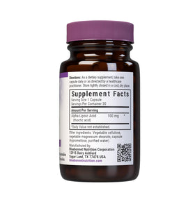 BlueBonnet Acide Alpha-Lipoïque 100 mg gélules végétales