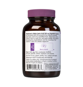 BlueBonnet Acide Alpha-Lipoïque 300 mg, capsules végétales dans un bol