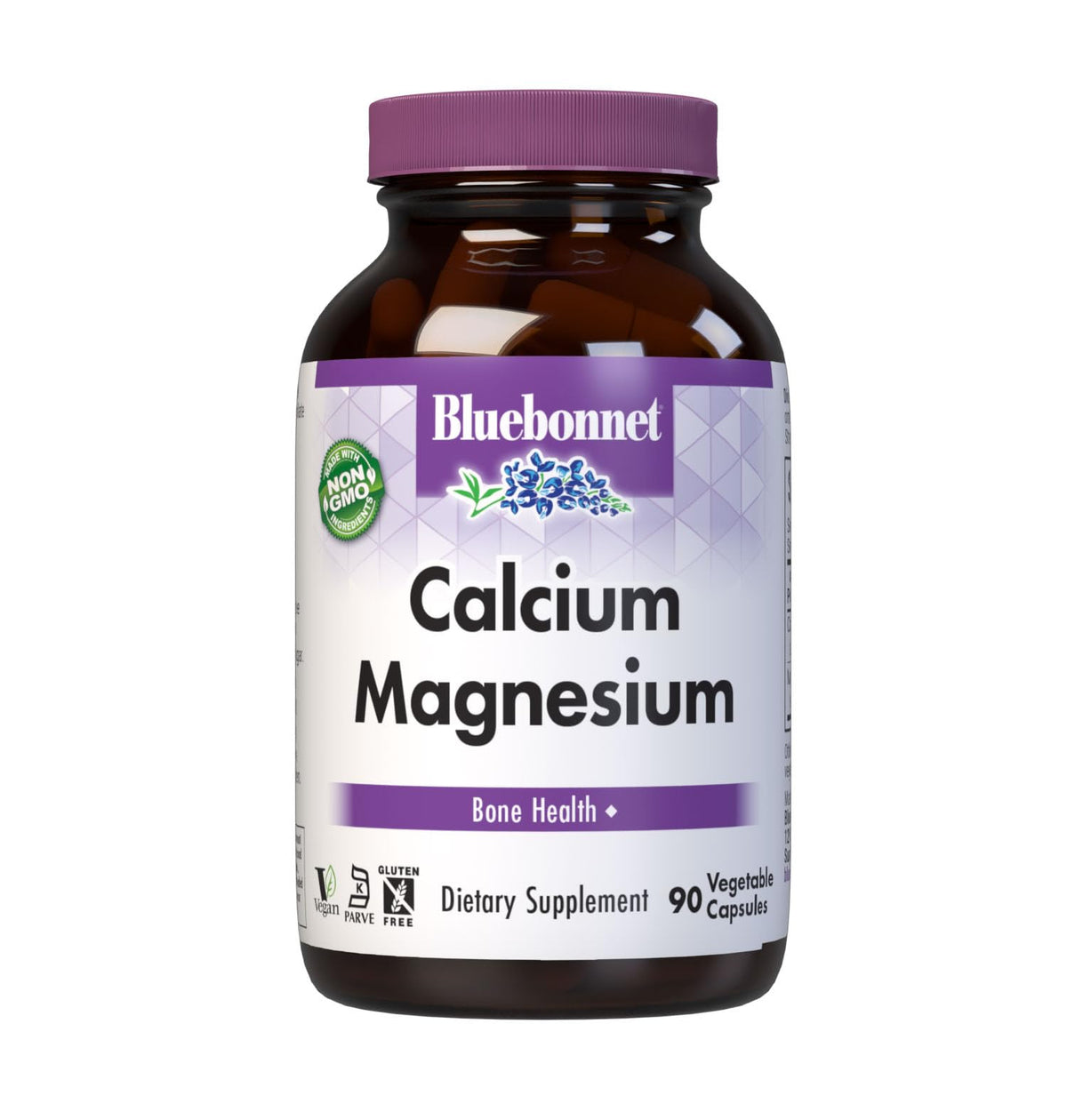 BlueBonnet Calcium & Magnésium capsules végétales vue de face
