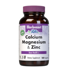 BlueBonnet Calcium Magnésium Zinc 180 comprimés vue de face