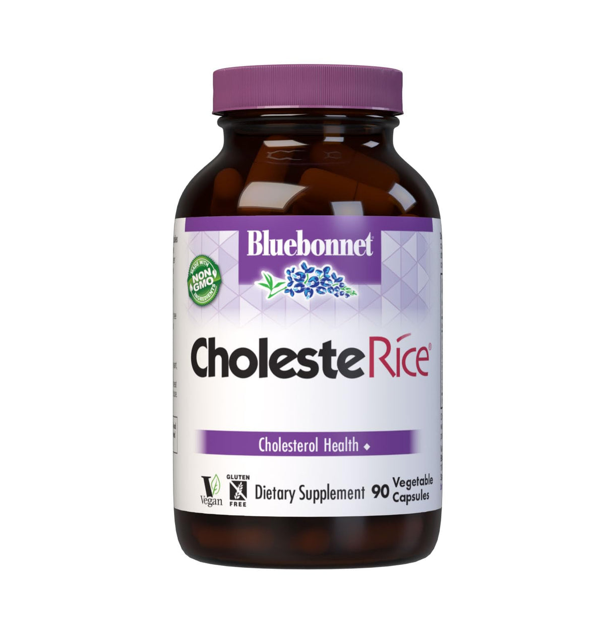 BlueBonnet CholesteRice 90 capsules végétales vue avant