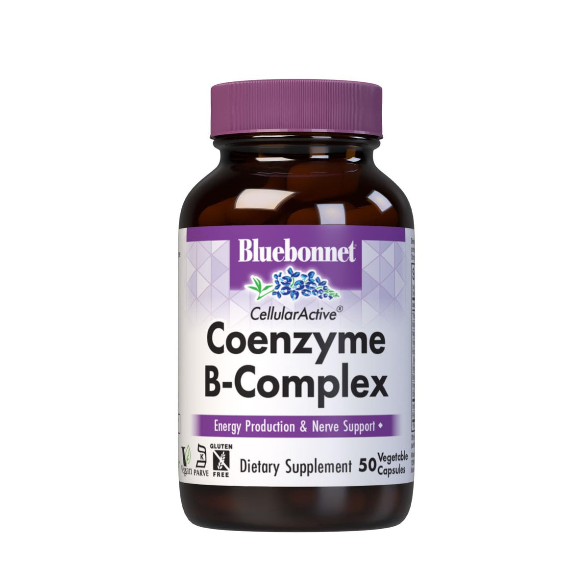 BlueBonnet Coenzyme B-Complex 50 capsules végétales vue de face