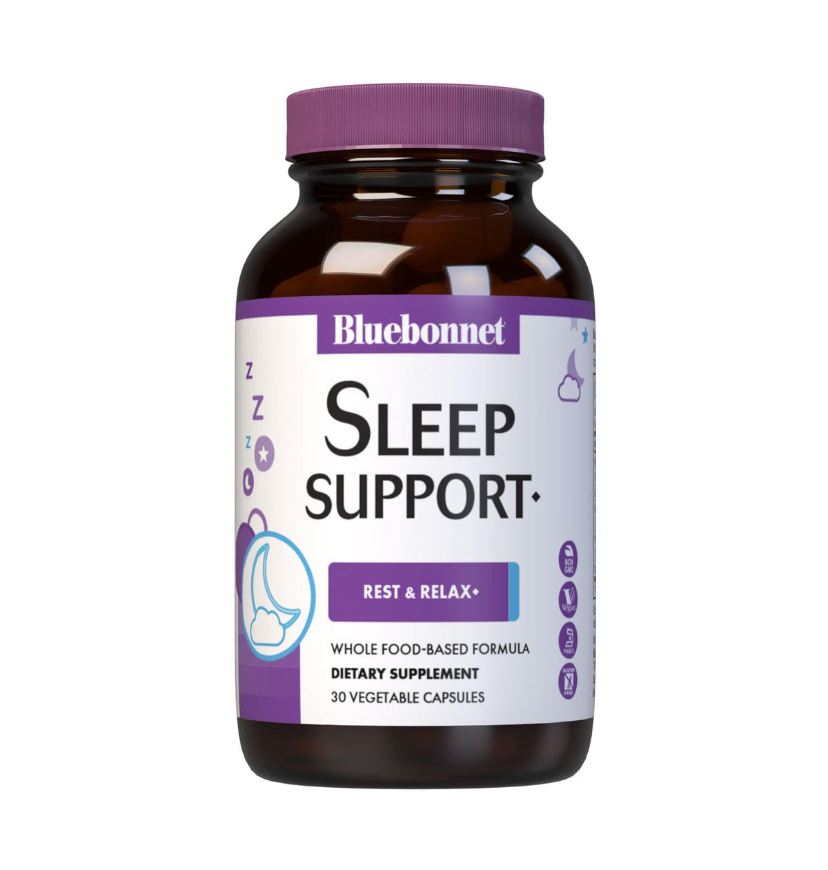 BlueBonnet Complément Alimentaire Sommeil 30 Capsules Végétales - vue de face