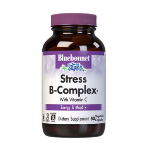 BlueBonnet Complexe de Vitamines B 50 capsules végétales, emballage avant