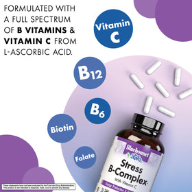 BlueBonnet Complexe de Vitamines B étiquette détaillée, ingrédients