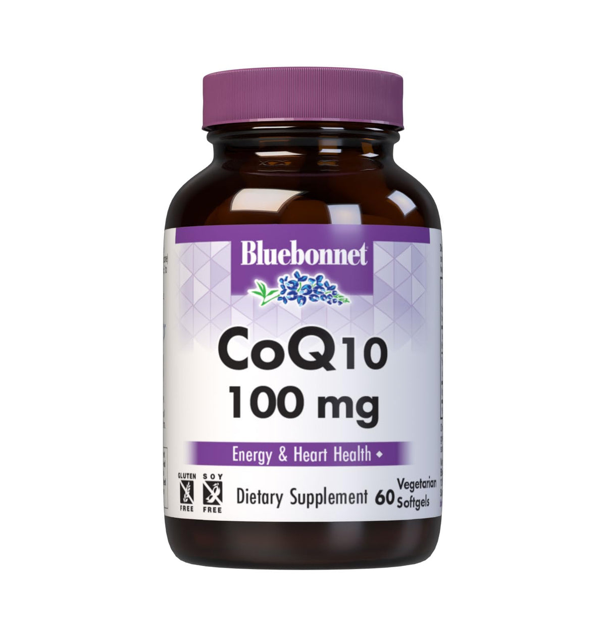 BlueBonnet CoQ-10 100 mg gélules végétariennes vue de face