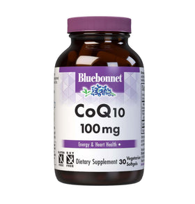BlueBonnet CoQ10 100 mg Capsules Végétariennes, emballage avant