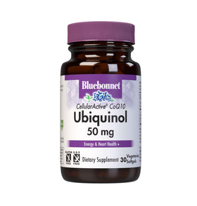BlueBonnet CoQ10 Ubiquinol 50 mg gélules végétariennes avant
