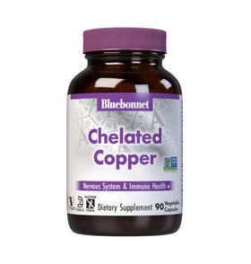 BlueBonnet Cuivre Chélaté 90 capsules végétales vue de face