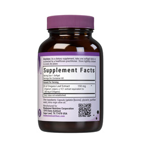 BlueBonnet Extrait d'Origan 150 mg capsules dans la boîte