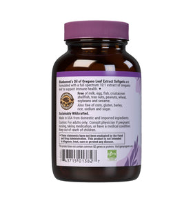 BlueBonnet Extrait d'Origan 150 mg informations nutritionnelles
