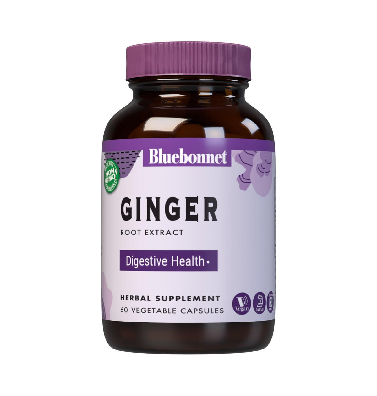 BlueBonnet Extrait de Racine de Gingembre 300 mg vue avant de l'emballage