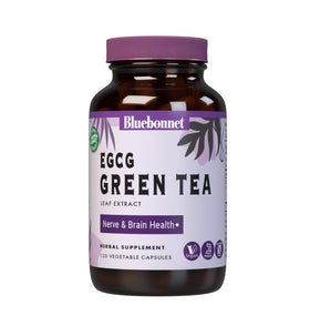 BlueBonnet extrait de thé vert EGCG 120 capsules vue de face