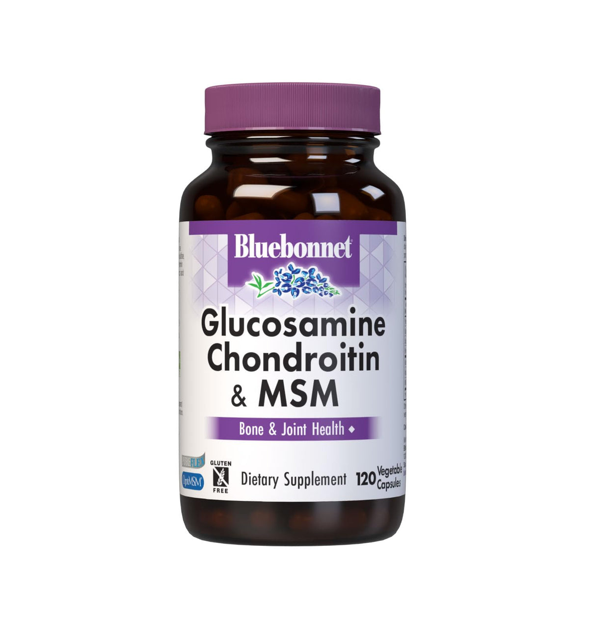 BlueBonnet Glucosamine Chondroitin MSM 120 gélules végétales