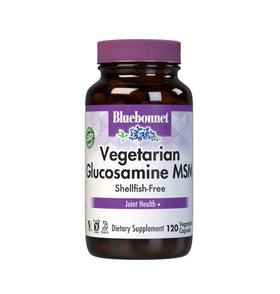 BlueBonnet Glucosamine Végétal + MSM 120 capsules vue de face